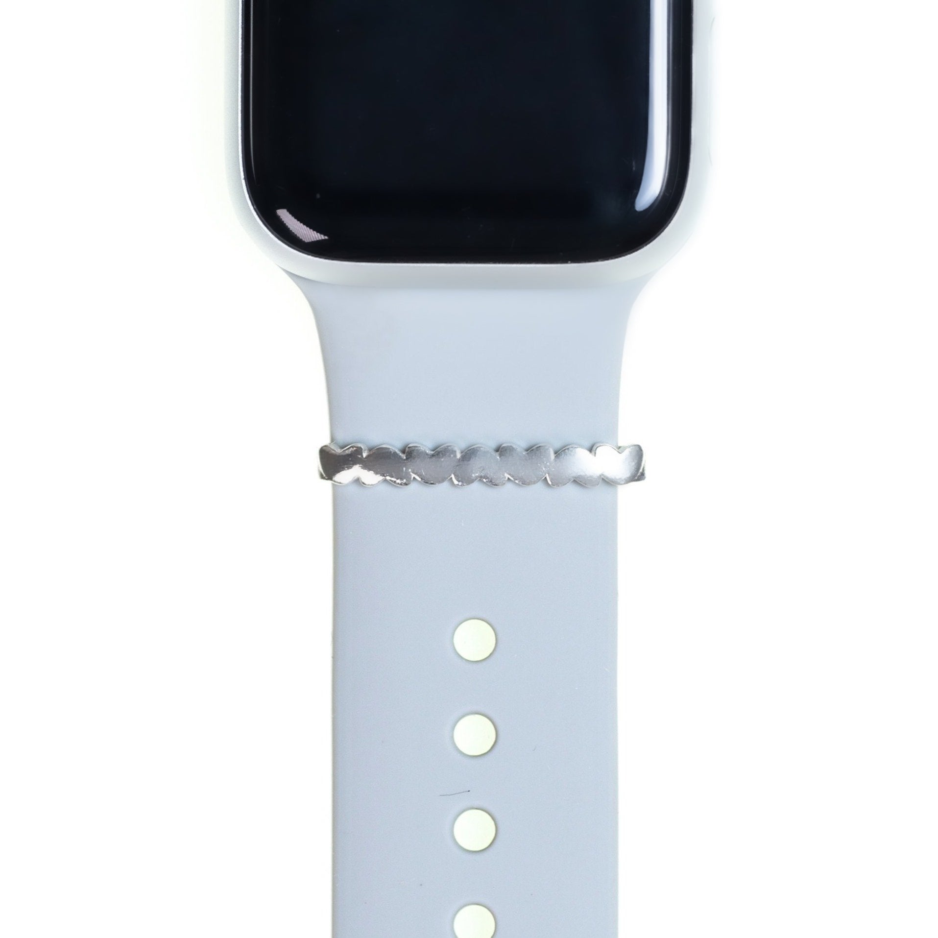 Inverted Hearts Plate Ring • Apple Watch Band's Charm
