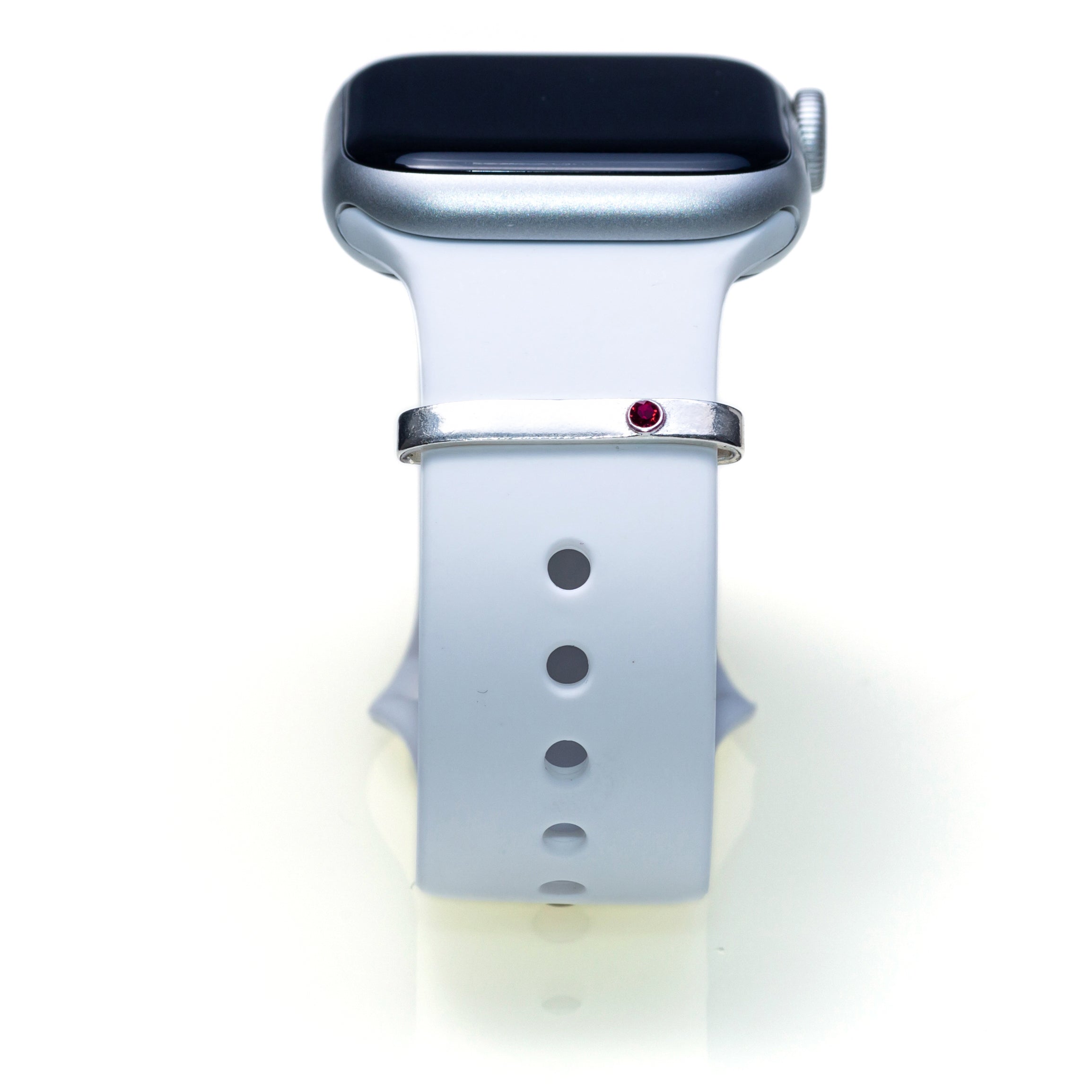 Customizable Plate with Swarovski Ring Accessory for Apple Watch Band
