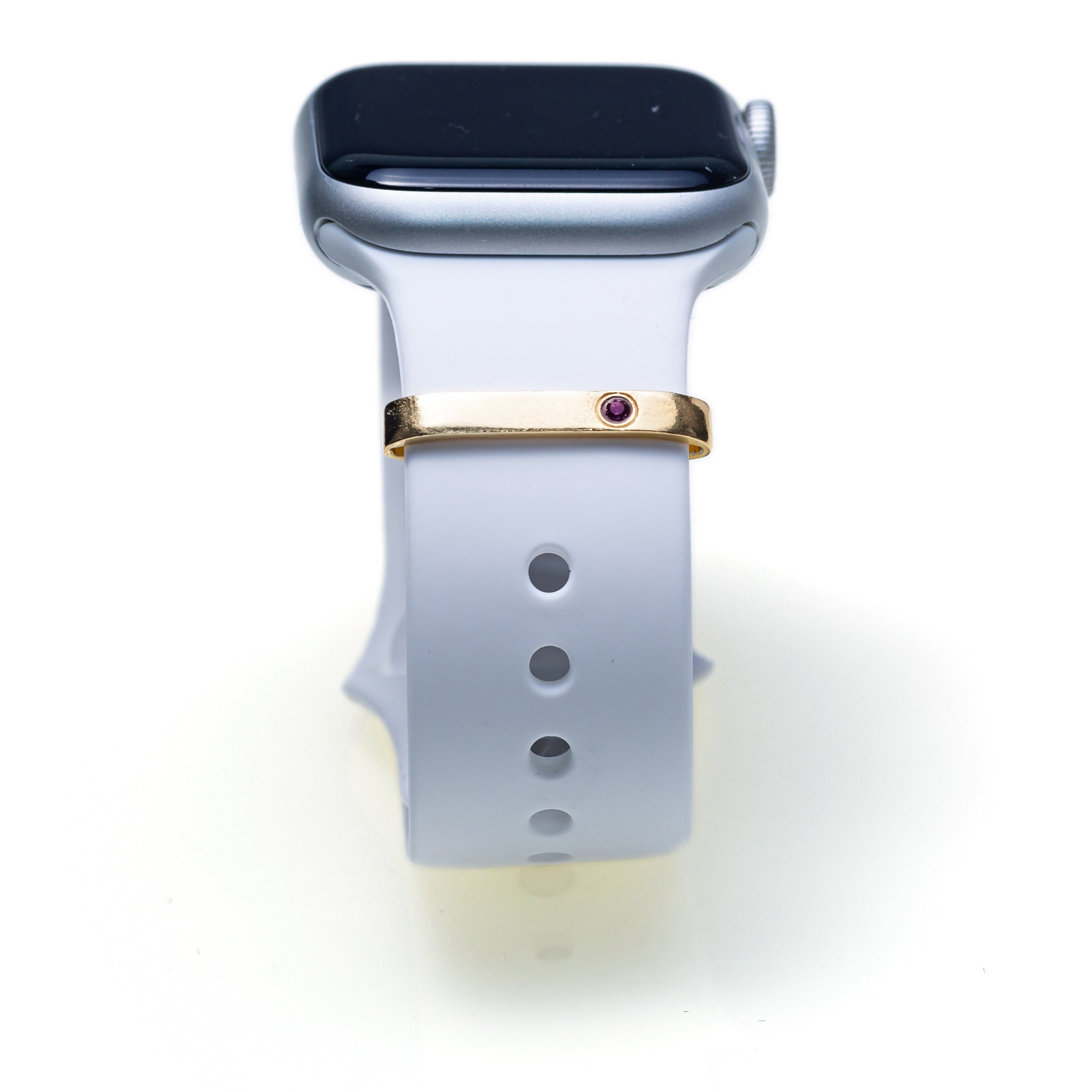 Customizable Plate with Swarovski Ring Accessory for Apple Watch Band