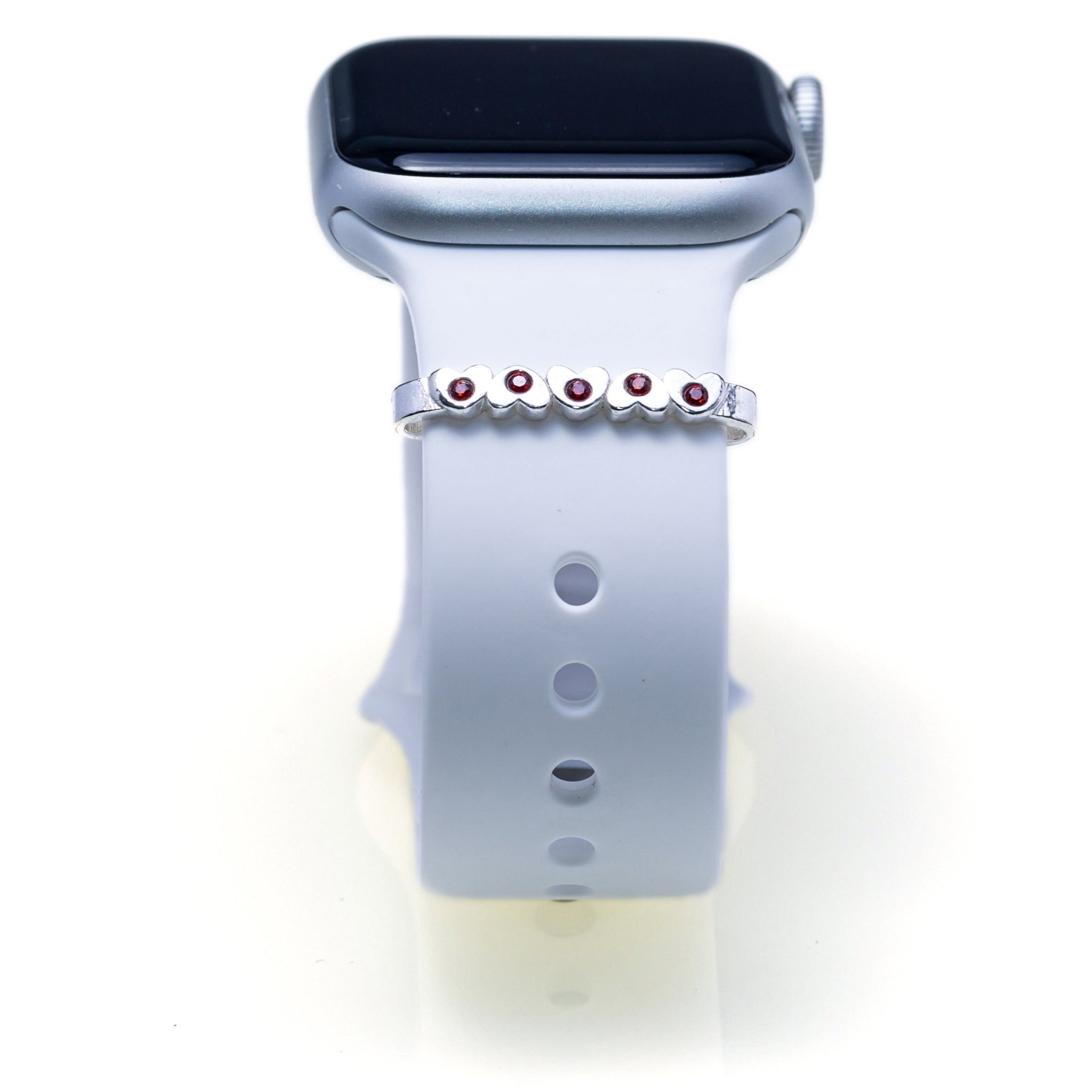 Heart with Swarovski Plate Ring Accessory for Apple Watch Band