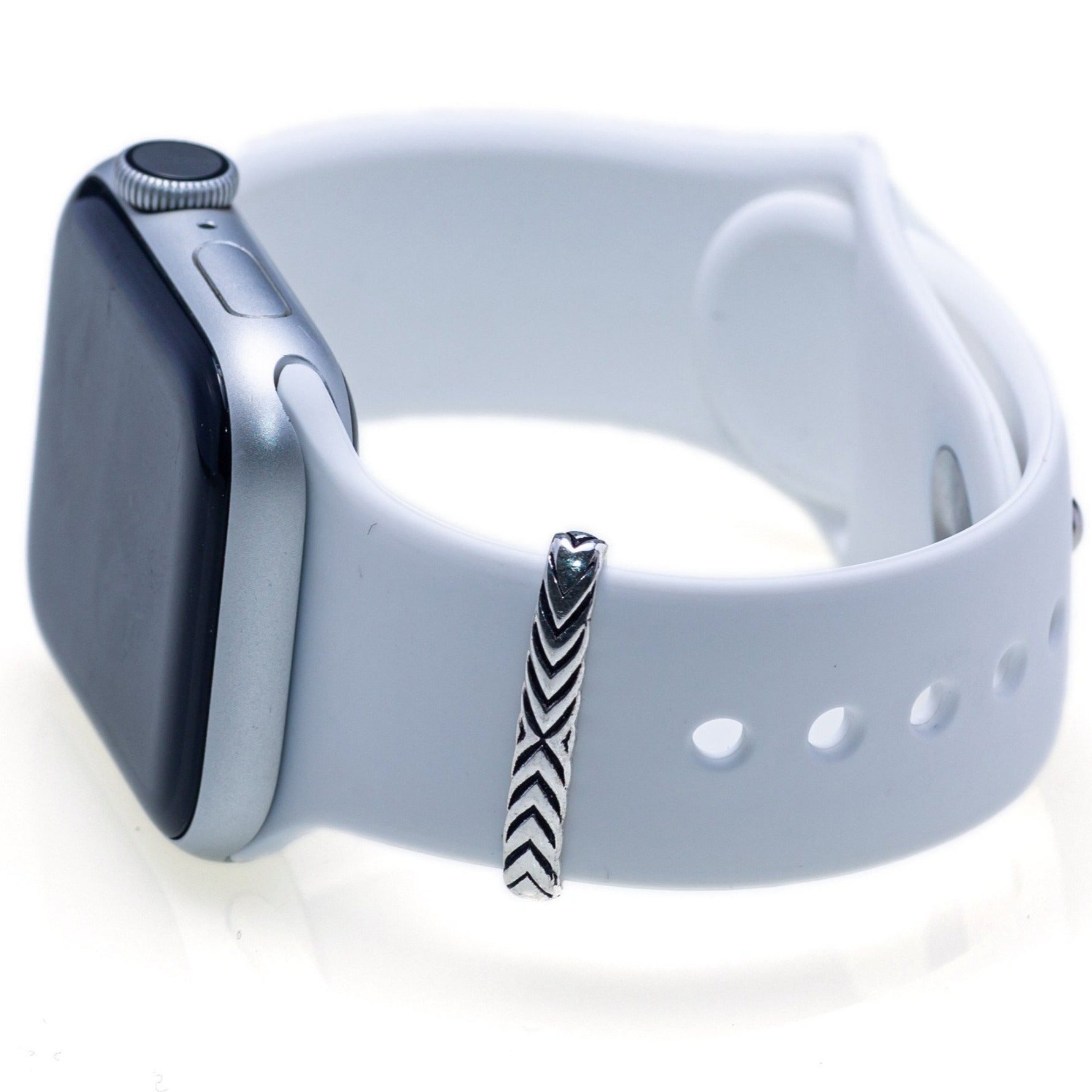 Stripes Plate Ring Accessory for Apple Watch Band